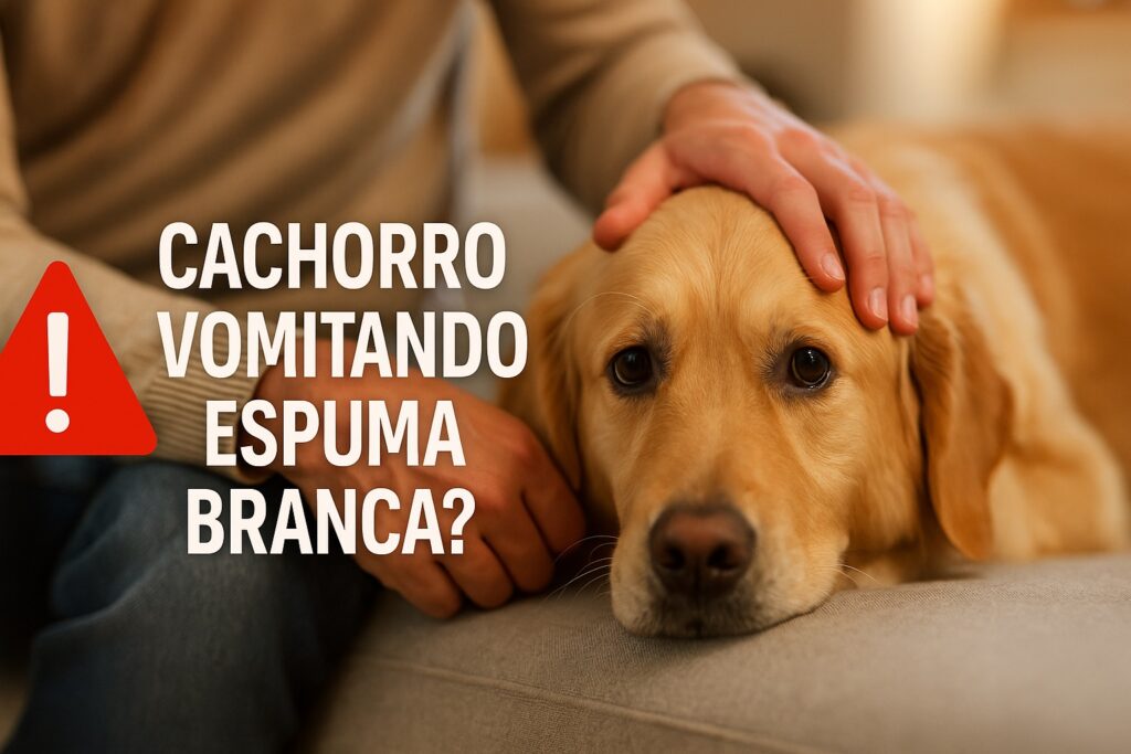 o que pode ser cachorro vomitando espuma branca